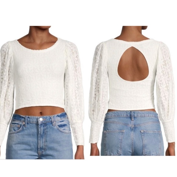 Free People Tops - 🆕 FREE PEOPLE Tea Time Cropped Top in Jasmine